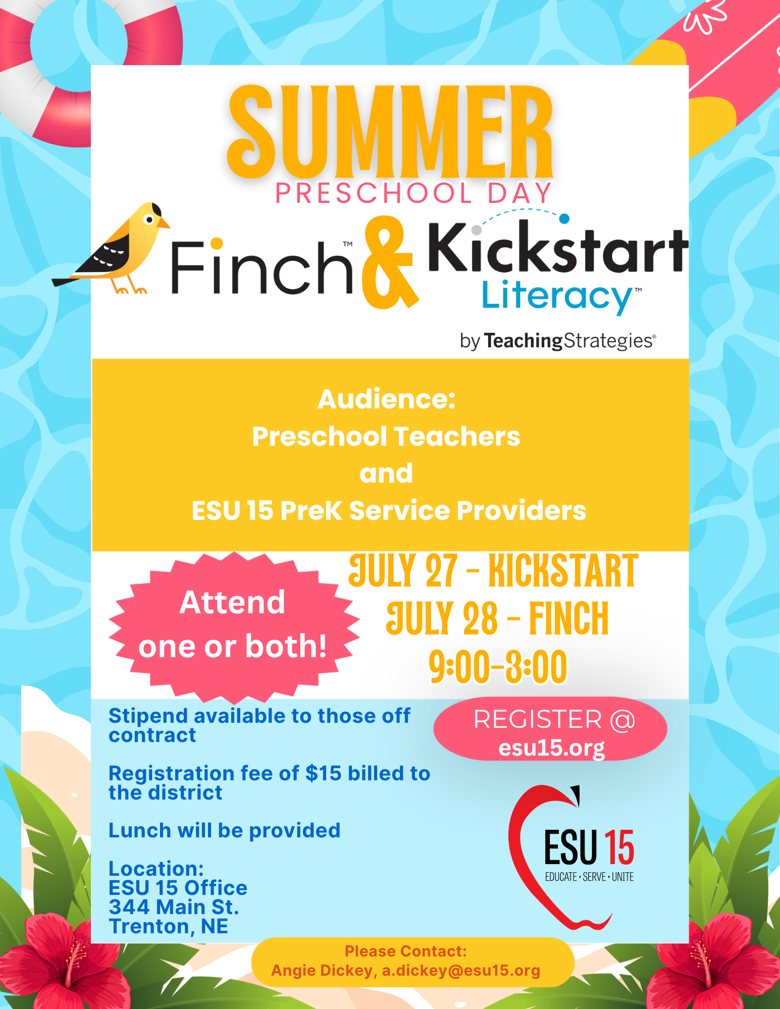 Finch & Kickstart Literacy Training for Preschool